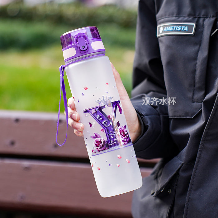 Wholesale Simple letter water bottle
