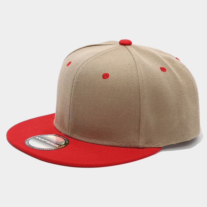 Wholesale Two-tone color block hip-hop cap unisex flat-brimmed baseball cap