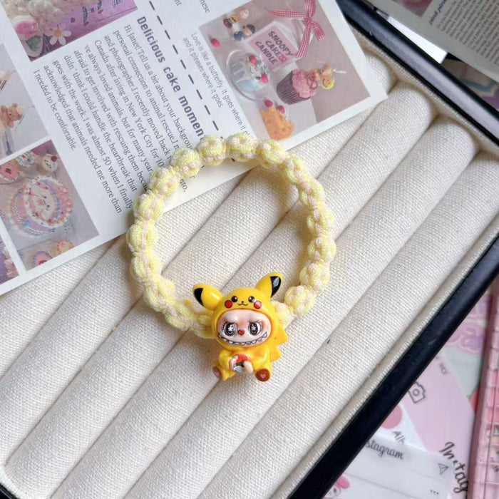 Wholesale Plush Hair Band Colorful Braided Hair Rope Student Gift Hair Accessories