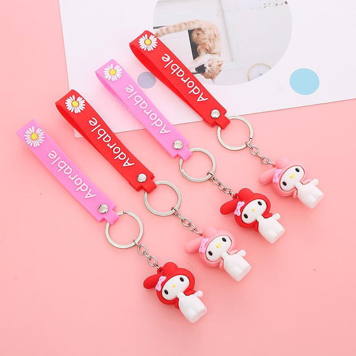 Wholesale Cute Cartoon Soft Rubber Doll Keychain JDC-KC-BoYue006