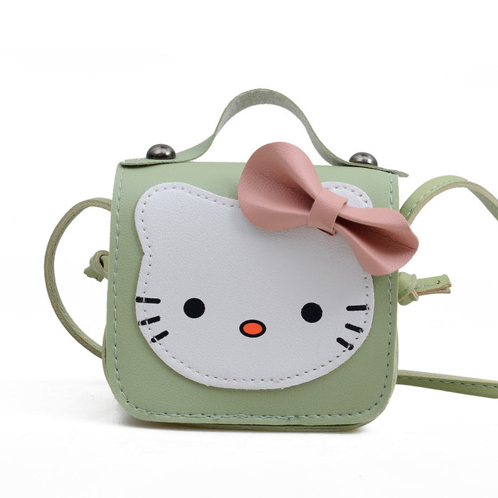 Wholesale Cute little bag, cat children's backpack, diagonal shoulder bag, bow decoration, small change bag