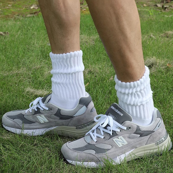 Wholesale Stacking casual socks with breathable cotton in the middle tube