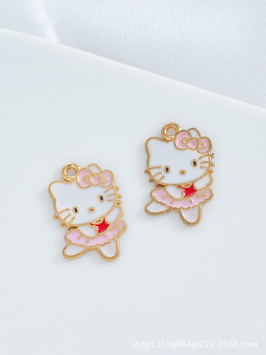 Wholesale 10 pcs Cartoon-style enamel alloy DIY charms
