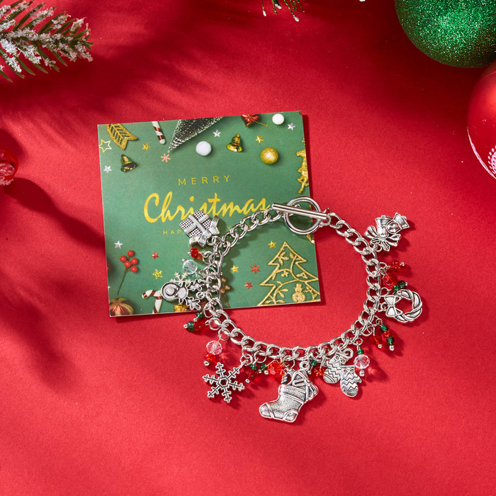 Wholesale Creative cartoon Christmas-themed pendant bracelet