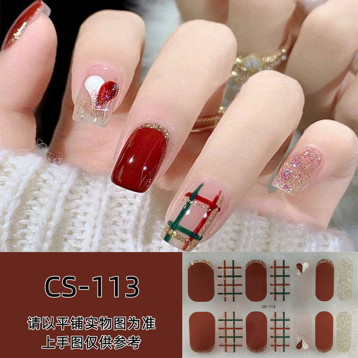 Wholesale No-bake Gel Waterproof Long-lasting 3D Nail Stickers JDC-NS-ARS003