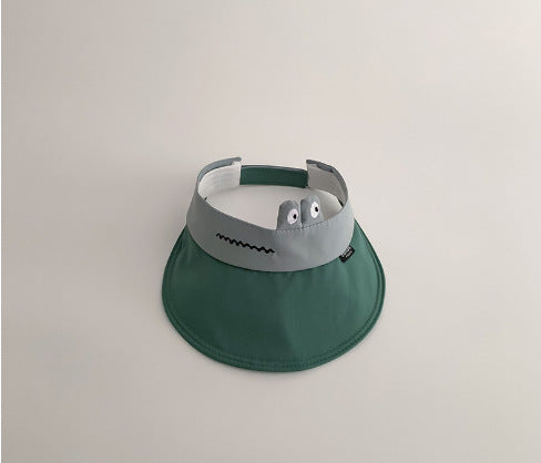 Wholesale Hat Breathable Empty Top Hat Cute Cartoon Travel Big Eaves Sunscreen Hat Children's Sunscreen Hat