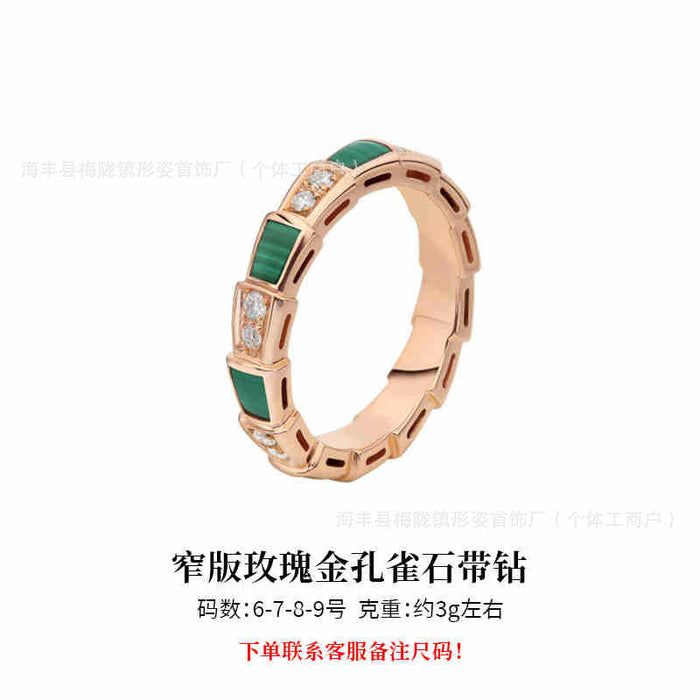 Wholesale Ring niche design, high-end feel, diamond inlay, light luxury