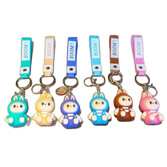 Wholesale Cute Series Keychain Sitting Car Backpack Pendant Street Stall Small Gifts