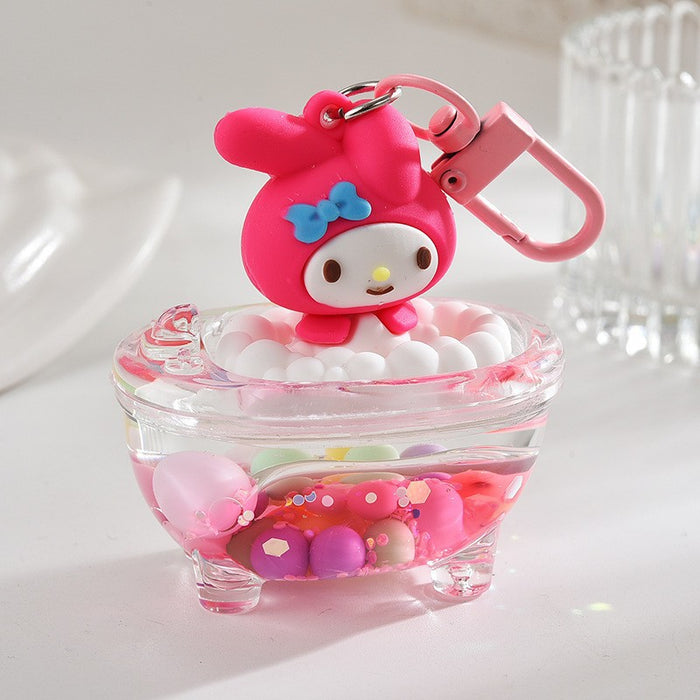 Wholesale Cartoon Quicksand Swim Ring Keychain