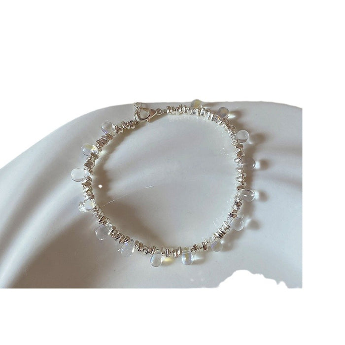 Wholesale Light bulb bead bracelet, niche design, broken silver bracelet, fashionable and high-end handmade accessories