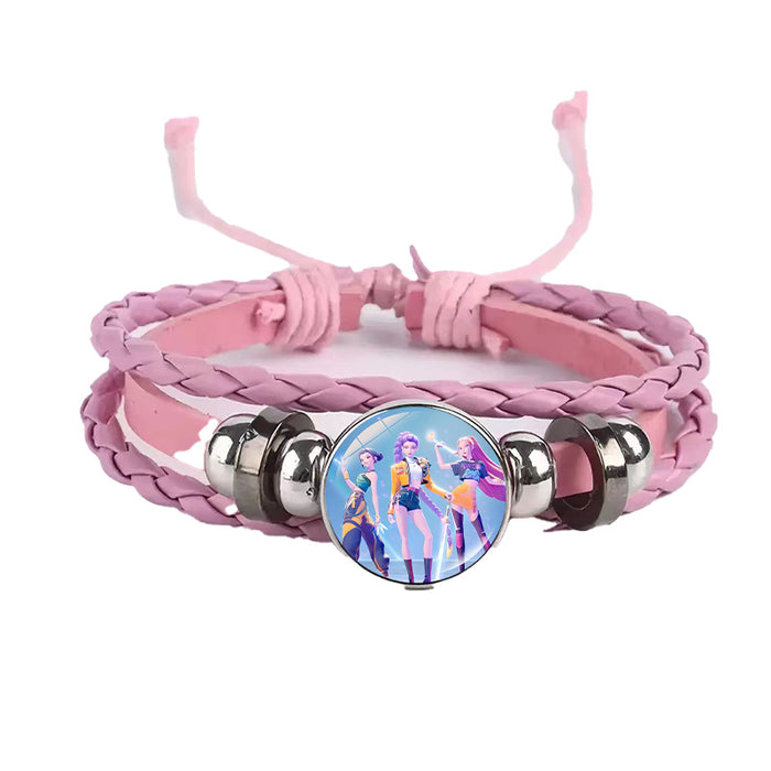 Wholesale Kpop Cute Cartoon Time  Bracelet
