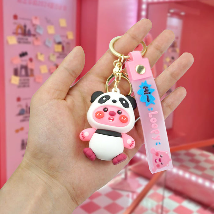 Wholesale Rubber Cartoon Doll Keychain JDC-KC-Yexiang015