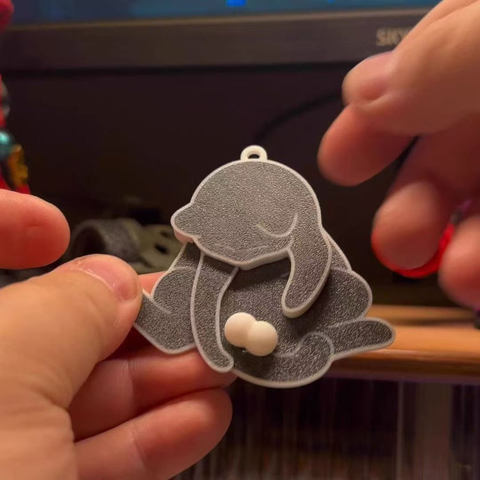 Wholesale Creative and quirky drawstring toy egg cat keychain pendant cute abstract rotatable bag pendant backpack accessories