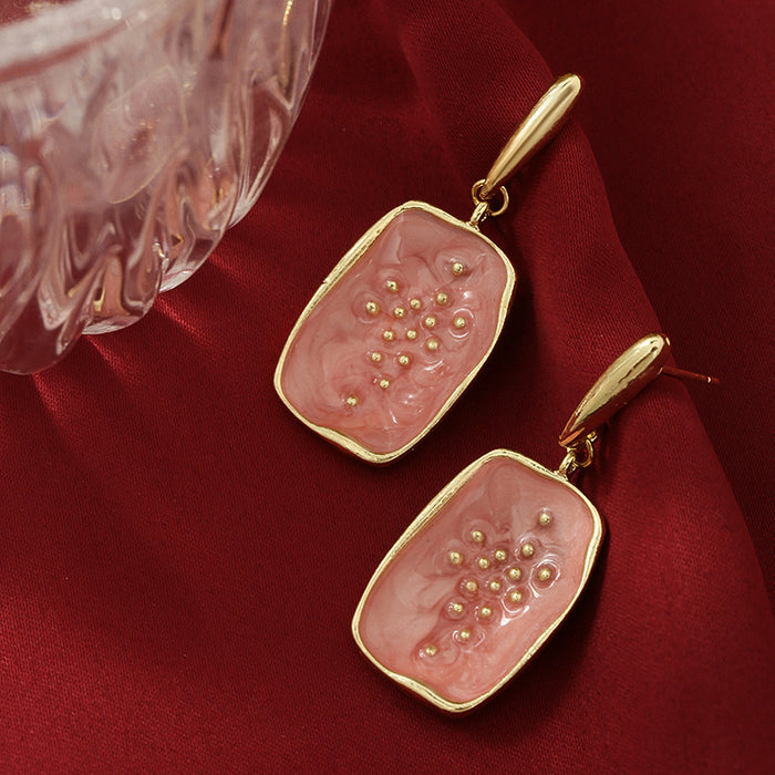 Wholesale high-grade earrings niche design earrings purple  earrings