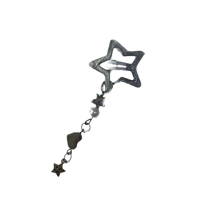 Wholesale Five-pointed Star Tassel Hairpin Pendant Chain Side Hairpin Hair Accessories