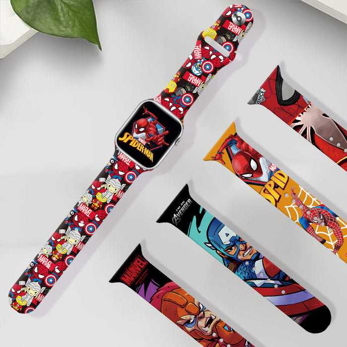 Wholesale Printed Silicone Watch Strap JDC-WD-NuoQi027