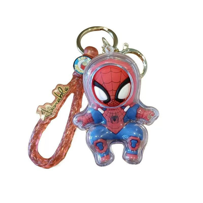 Wholesale Acrylic cross-dressing cartoon keychain tide cool boy schoolbag pendant car key chain gift