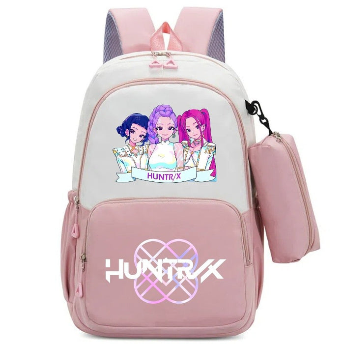 Wholesale Kpop Cartoon Print Two-Piece Backpack Set