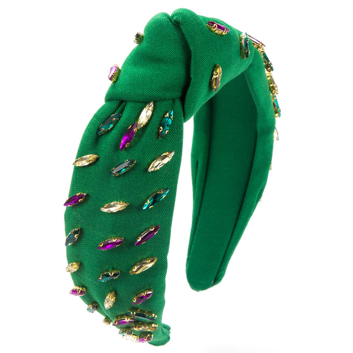 Wholesale Mardi Gras element high crown wide headband