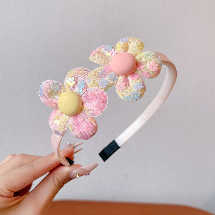 Wholesale Children' s headband girls non-slip baby hairpin headdress little girl rabbit ear bow headband