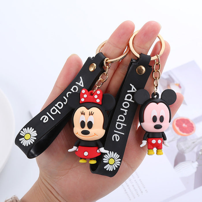 Wholesale Cute Cartoon Soft Rubber Doll Keychain JDC-KC-BoYue007