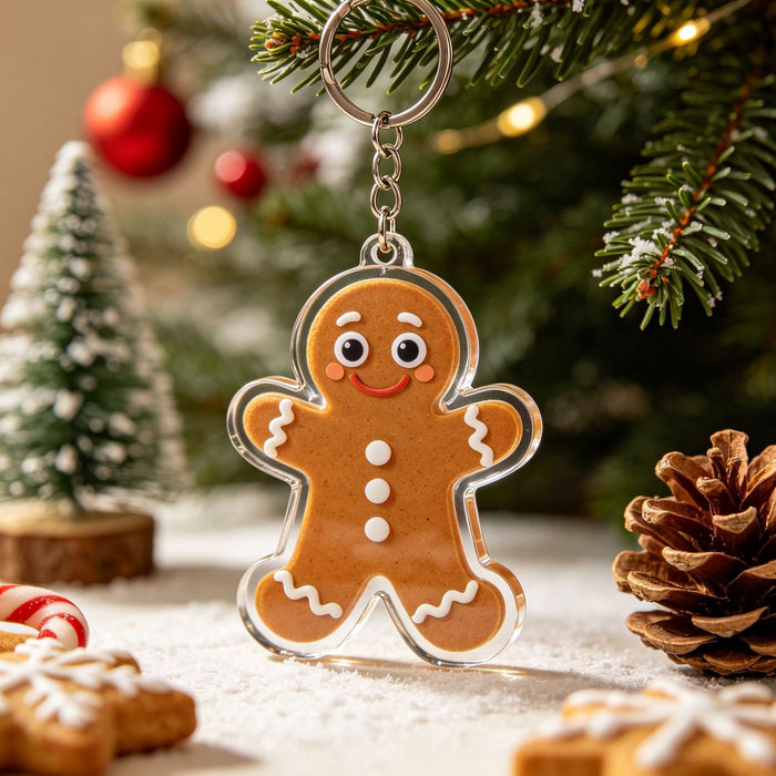 Wholesale Acrylic Christmas Keychain Holiday Gift Wedding Party Favor Boutique Accessory MOQ≥2