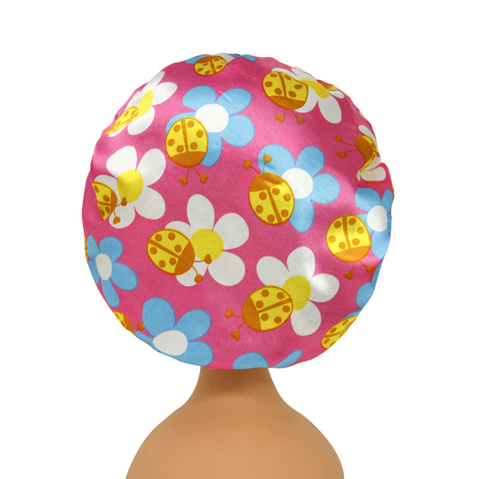 Wholesale Kids Color Stretch Polyester Nightcap Hair Care Cap JDC-FH-DCai001