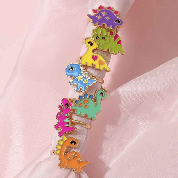 Wholesale Children's Ring Sense Girls Cartoon Dinosaur Ring Finger Ring