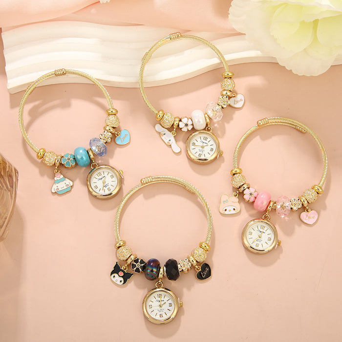 Wholesale Alloy Cartoon Pendant Watch Bracelet MOQ≥2