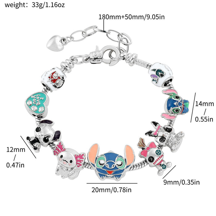 Wholesale Animation Cartoon Bracelet Creative Beaded Panjia Oil Dripping Bracelet Jewelry