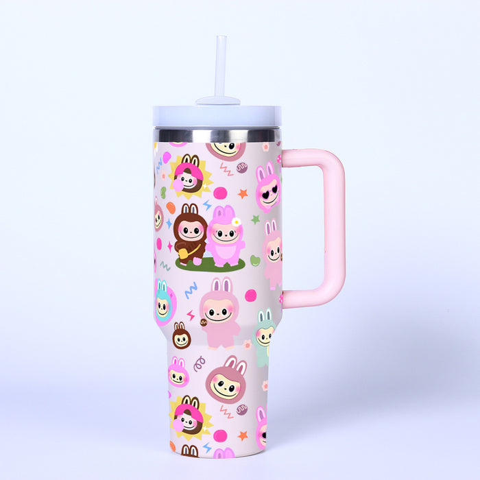 Wholesale 40oz car cup creative second generation thermos cup straw ice water cup