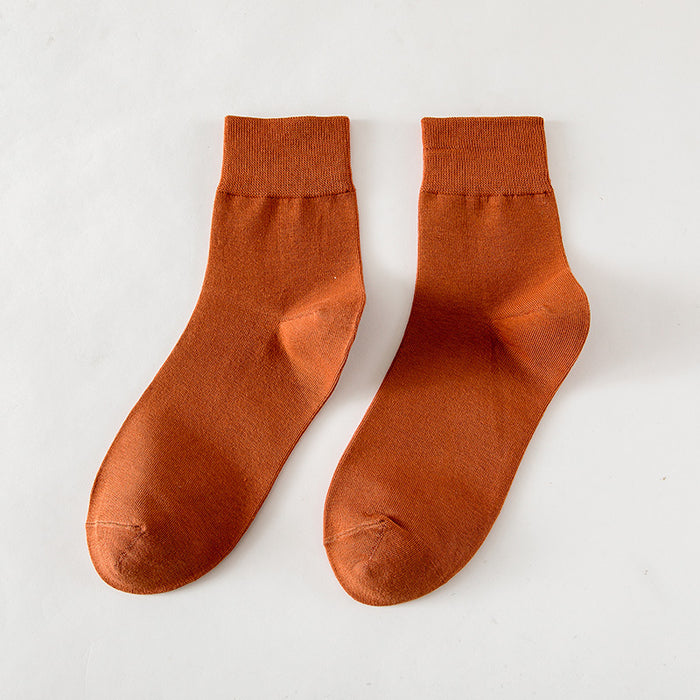 Wholesale Socks made of combed cotton, mid tube socks, comfortable and casual cotton socks