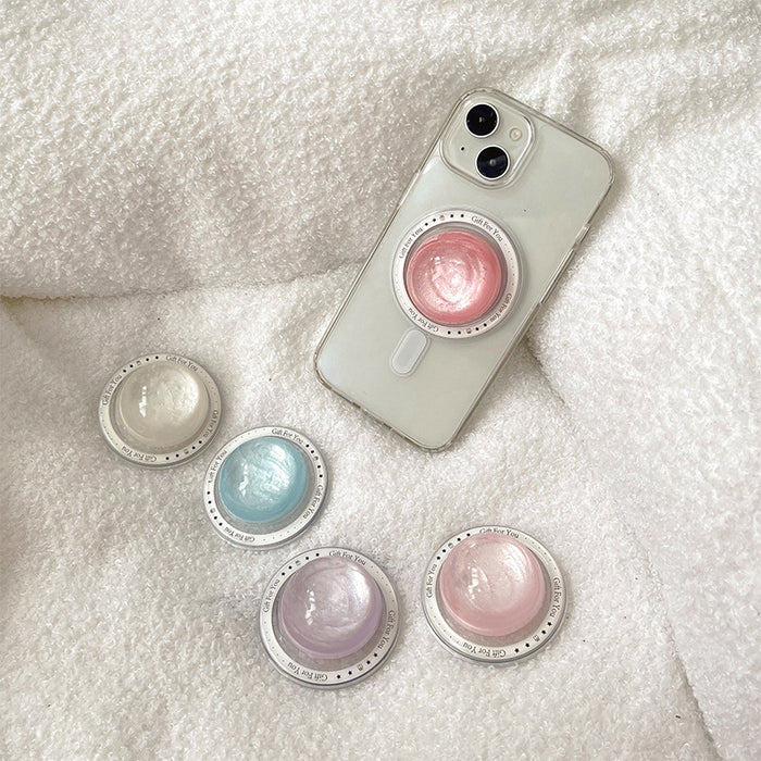 Wholesale Solid color crystal ball phone airbag stand