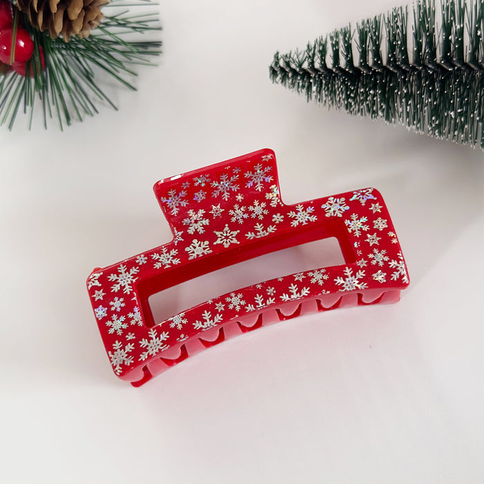 Wholesale Christmas hair clip,  reindeer snowman print,  shark clip,  cartoon hair accessory