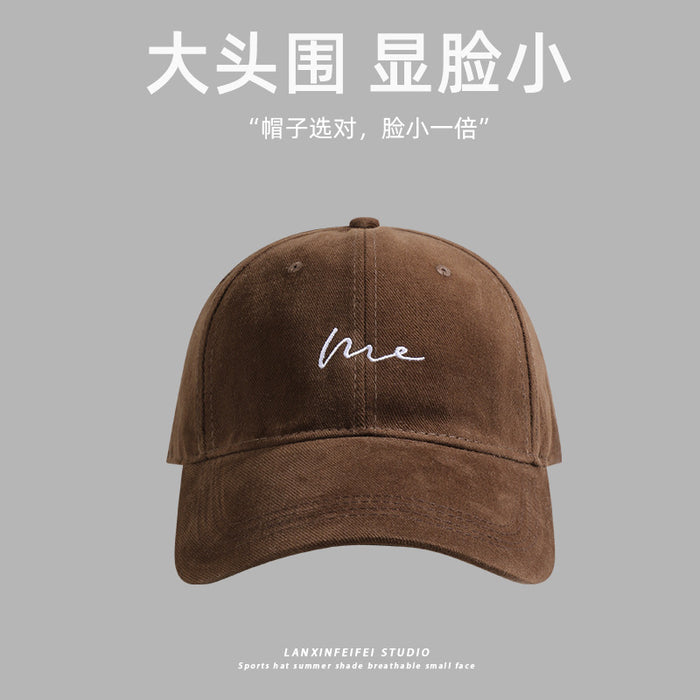 Wholesale Large Baseball Cap Face Small Cap New Big Head Cap Letter Fashion