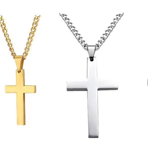 Wholesale All-match Cross Necklace Bracelet Two-piece Set JDC-NE-YG005