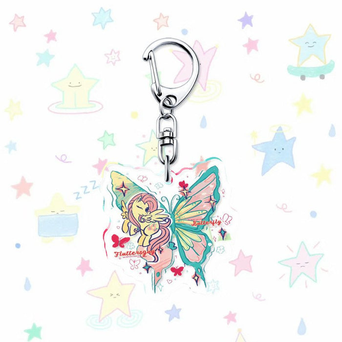 Wholesale Cute Cartoon Acrylic Butterfly Keychains