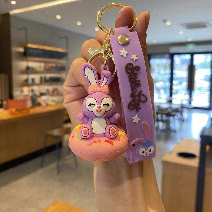 Wholesale Silicone Cartoon Doll Keychain JDC-KC-MingT213