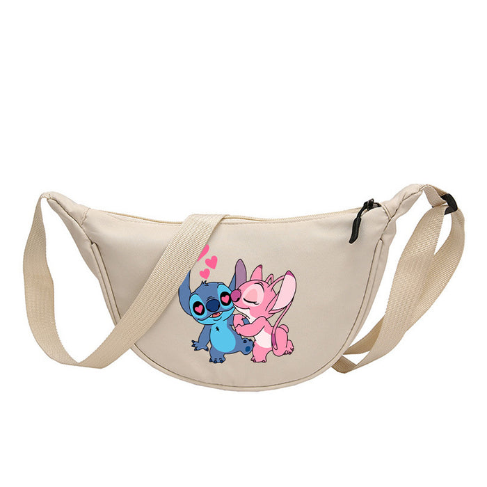 Wholesale Cartoon Print Nylon Crossbody Bag Women' s Bag Dumpling Bag Lightweight Simple Commuting