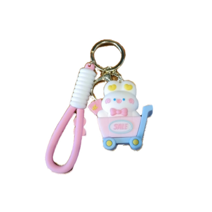 Wholesale Cute Cartoon 3D Doll Silicone Keychain JDC-KC-MingT125