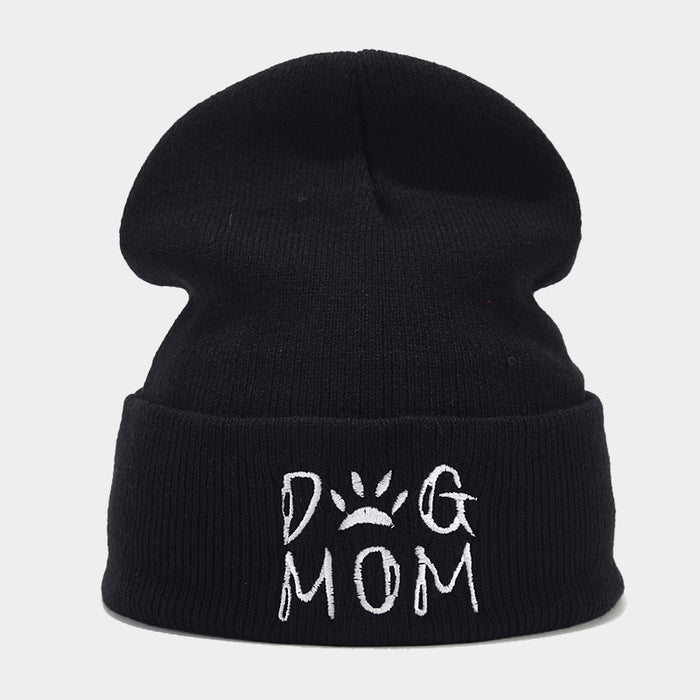 Wholesale Letter Embroidery Acrylic Warm Knitted Hat JDC-FH-LvYi052