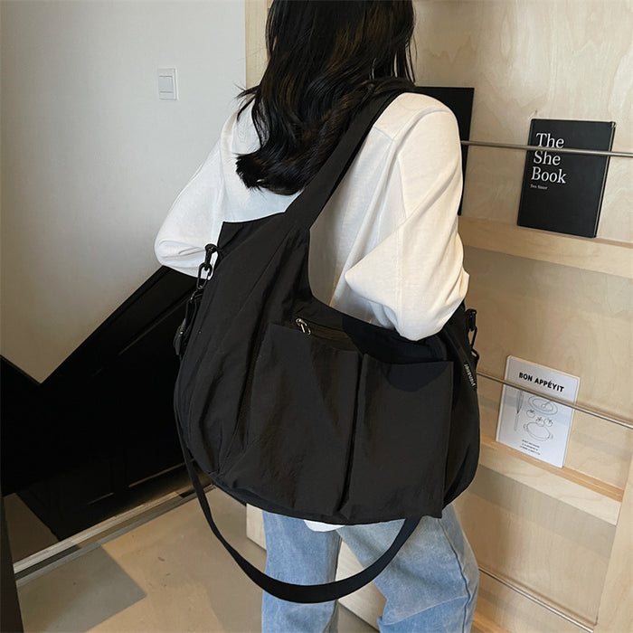 Wholesale Canvas Women Bag Large Capacity Shoulder Bag  Dumpling