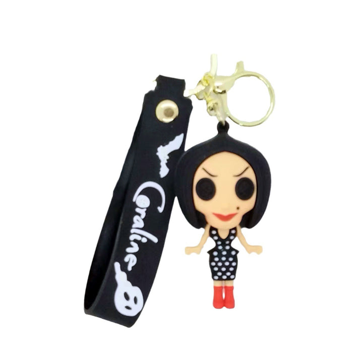 Wholesale Cartoon smiley face expression ghost Keychain pendant bag key chain Accessories