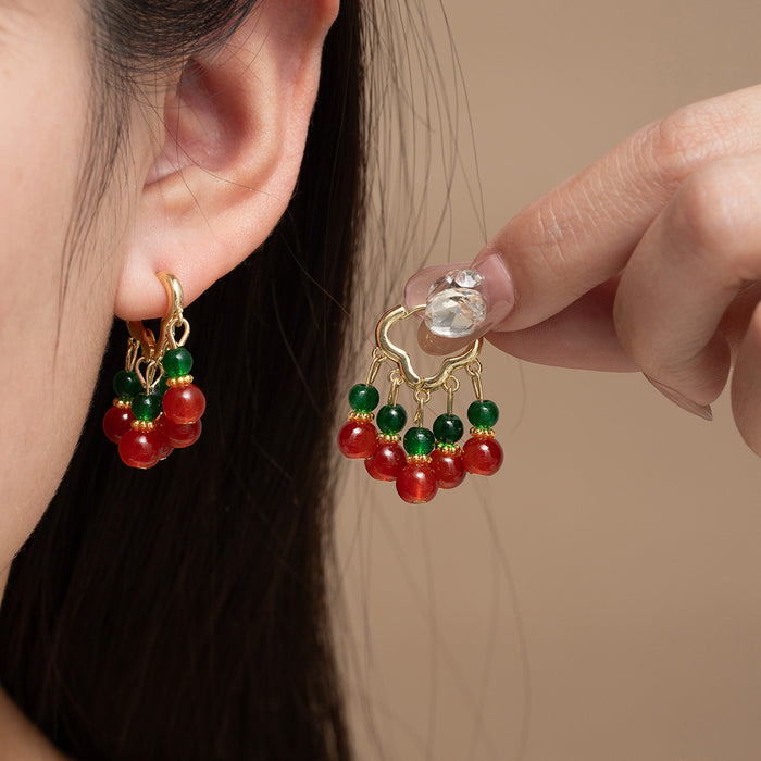 Wholesale Beaded Earrings Women's Ear Drop Cheongsam Hanfu Ear Buckle National Style Earrings