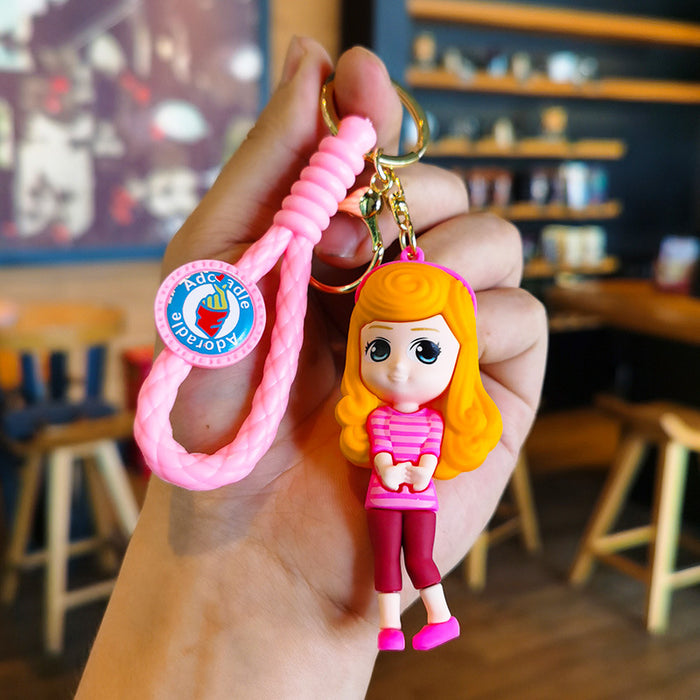 Wholesale PVC Cartoon Three-dimensional Keychain JDC-KC-TingM310