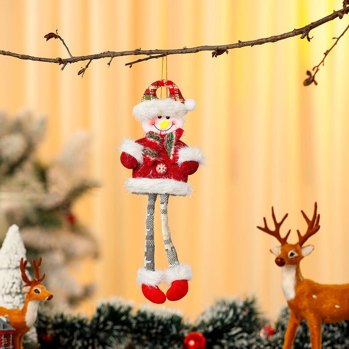 Wholesale Long-Legged Christmas Pendant Doll Christmas Small Gift Christmas Tree Pendant Decoration