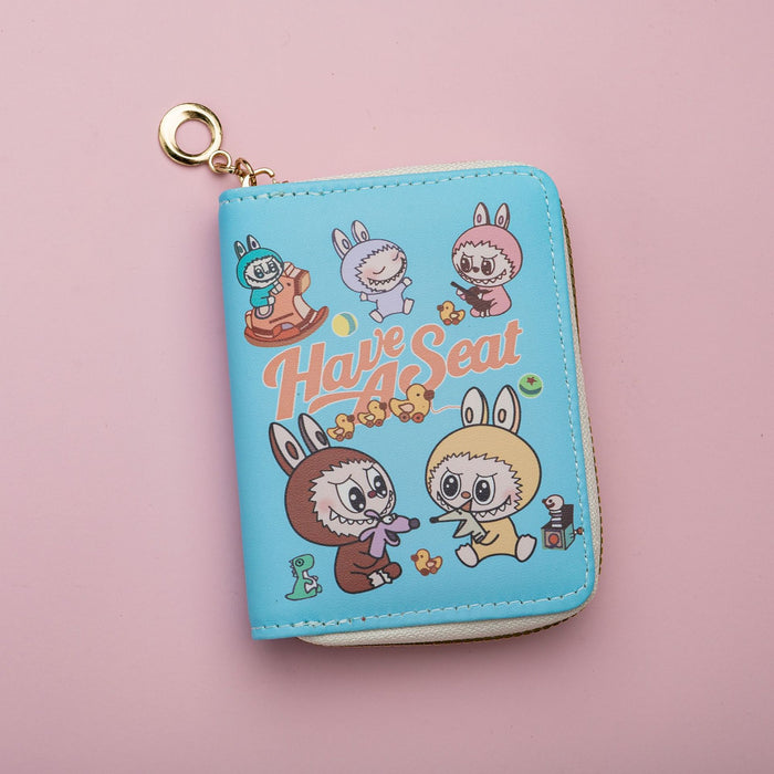 Wholesale Cute Cartoon Print Short Kids Wallet