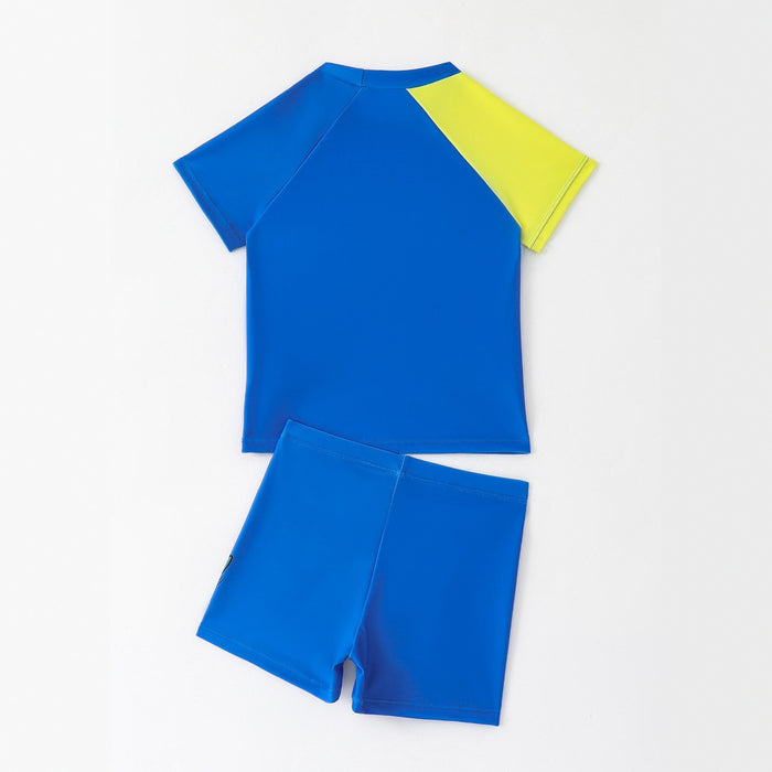 Wholesale Children's quick drying split short sleeved swimsuit cartoon cute swimsuit set