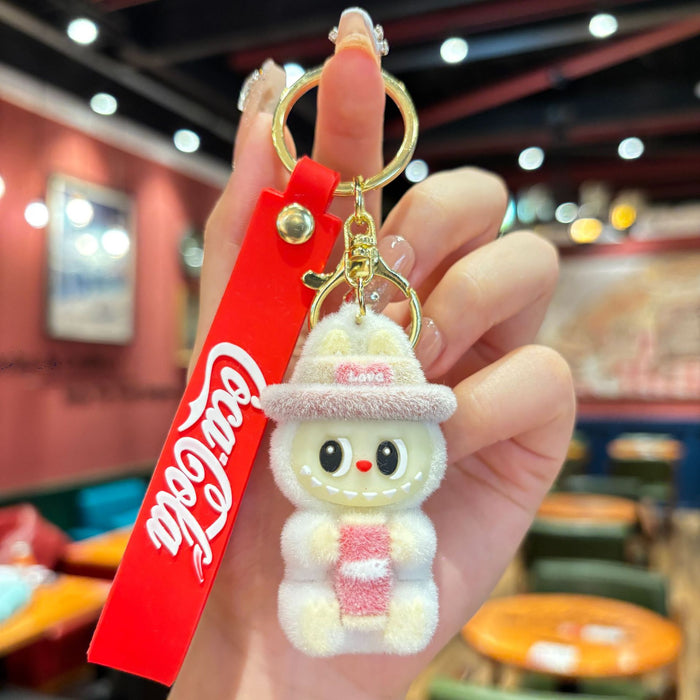 Wholesale Sheep keychain pendant cartoon keychain car keychain bag pendant