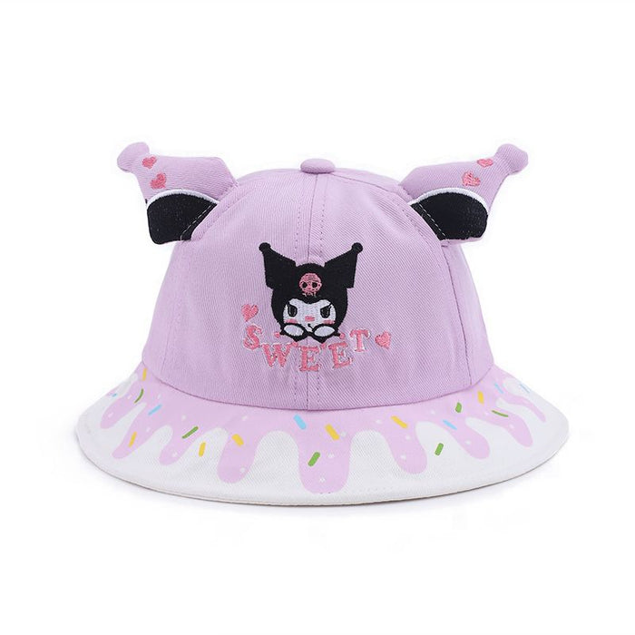 Wholesale Children's cartoon sun hat, girls' sun hat, fisherman's hat, large eave basin hat, sun hat, tourism